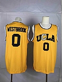 UCLA Bruins 0 Russell Westbrook Yellow College Basketball Jersey,baseball caps,new era cap wholesale,wholesale hats